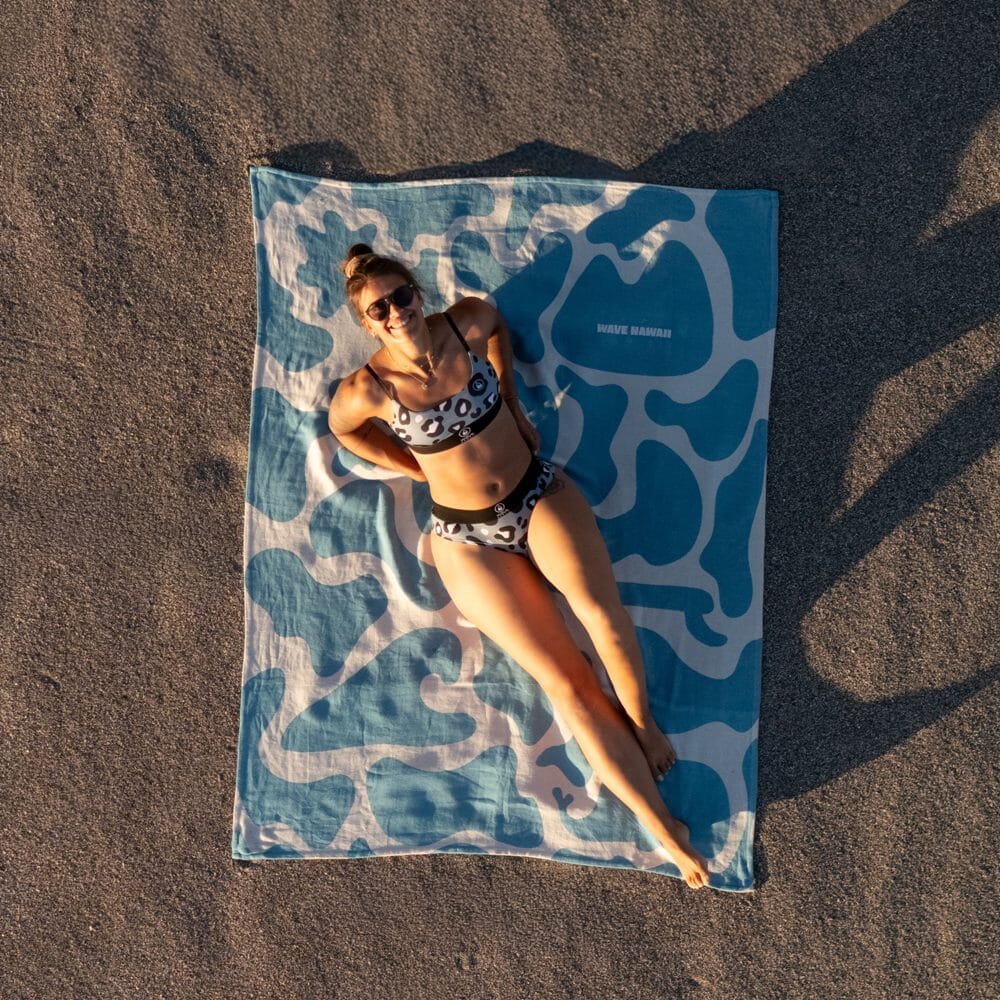 NatureLite Magnet-Badetuch Beach Ocean Camou Badetuch WAVE HAWAII
