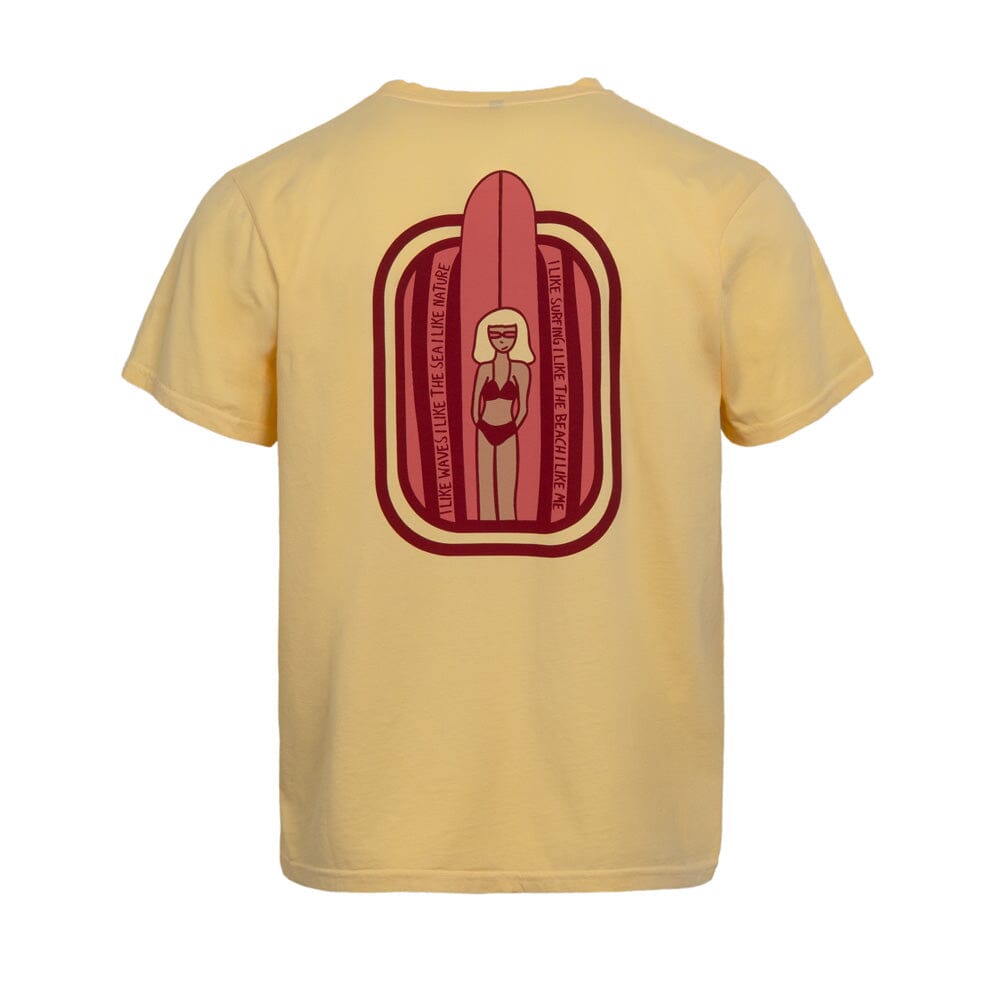 T-Shirt Surfergirl, Bio Baumwolle, Unisex Relaxed Fit T-Shirt WAVE HAWAII