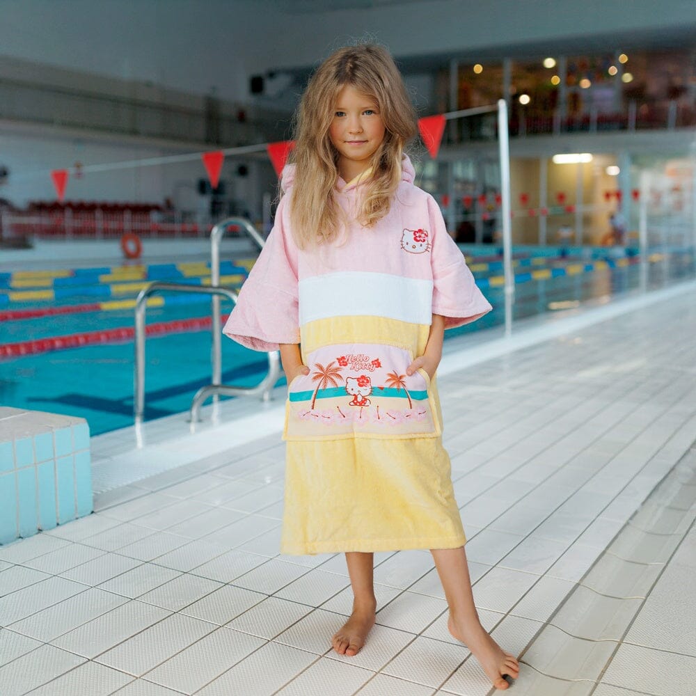 Hello Kitty Poncho, Baumwolle Velours Style Ponchos WAVE HAWAII