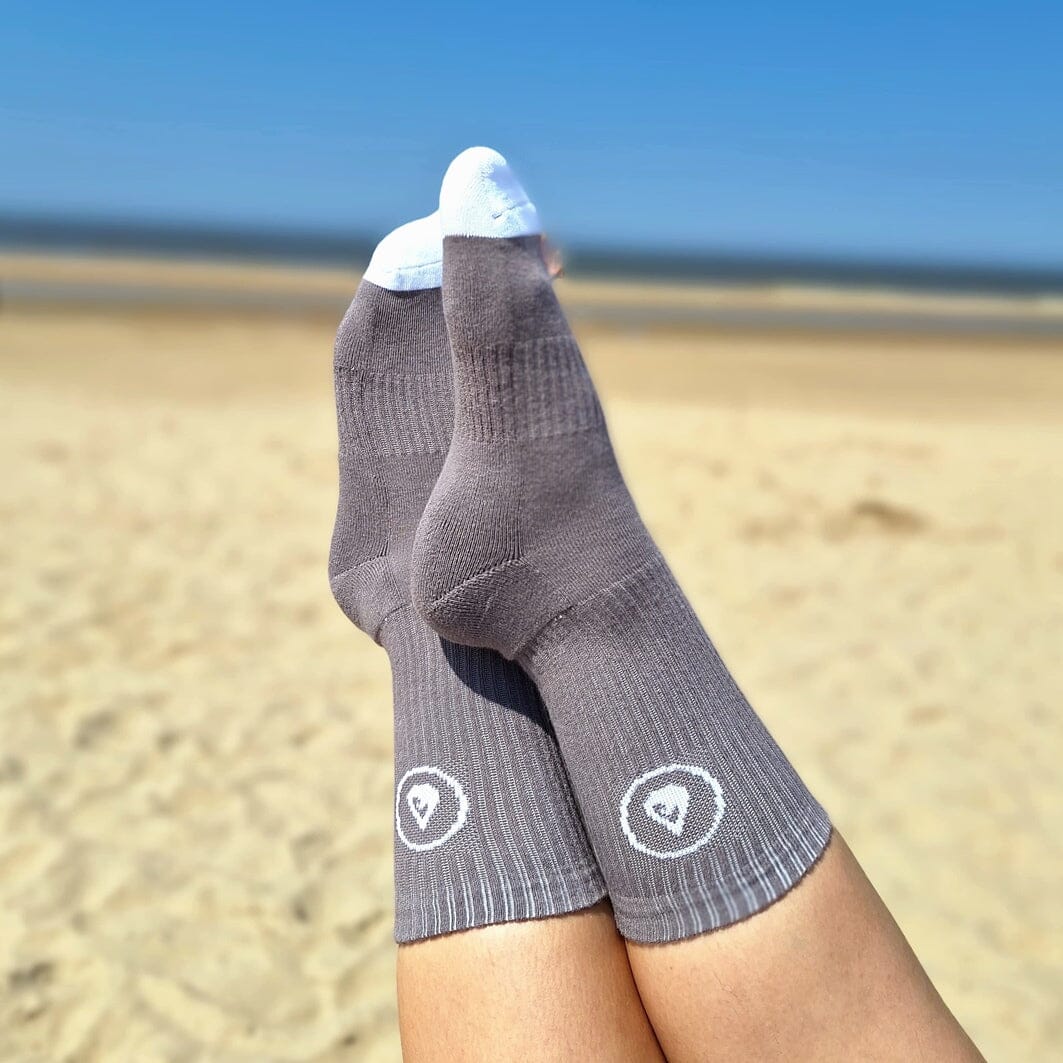Crew Socks Logo grey Socken WAVE HAWAII