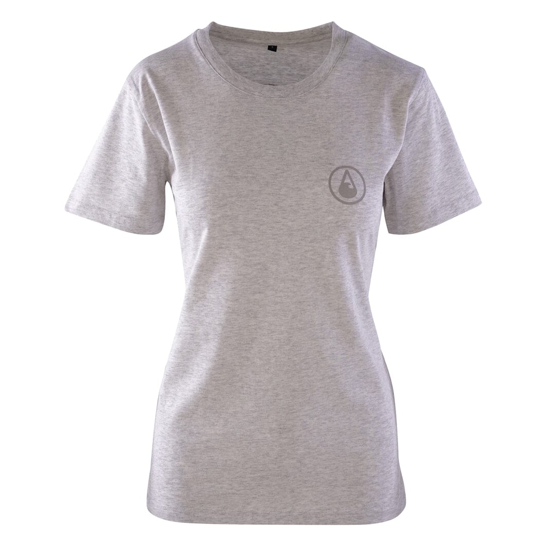 T-Shirt Kalaoa Women, Heather Cream Grey, Bio Baumwolle T-Shirt WAVE HAWAII