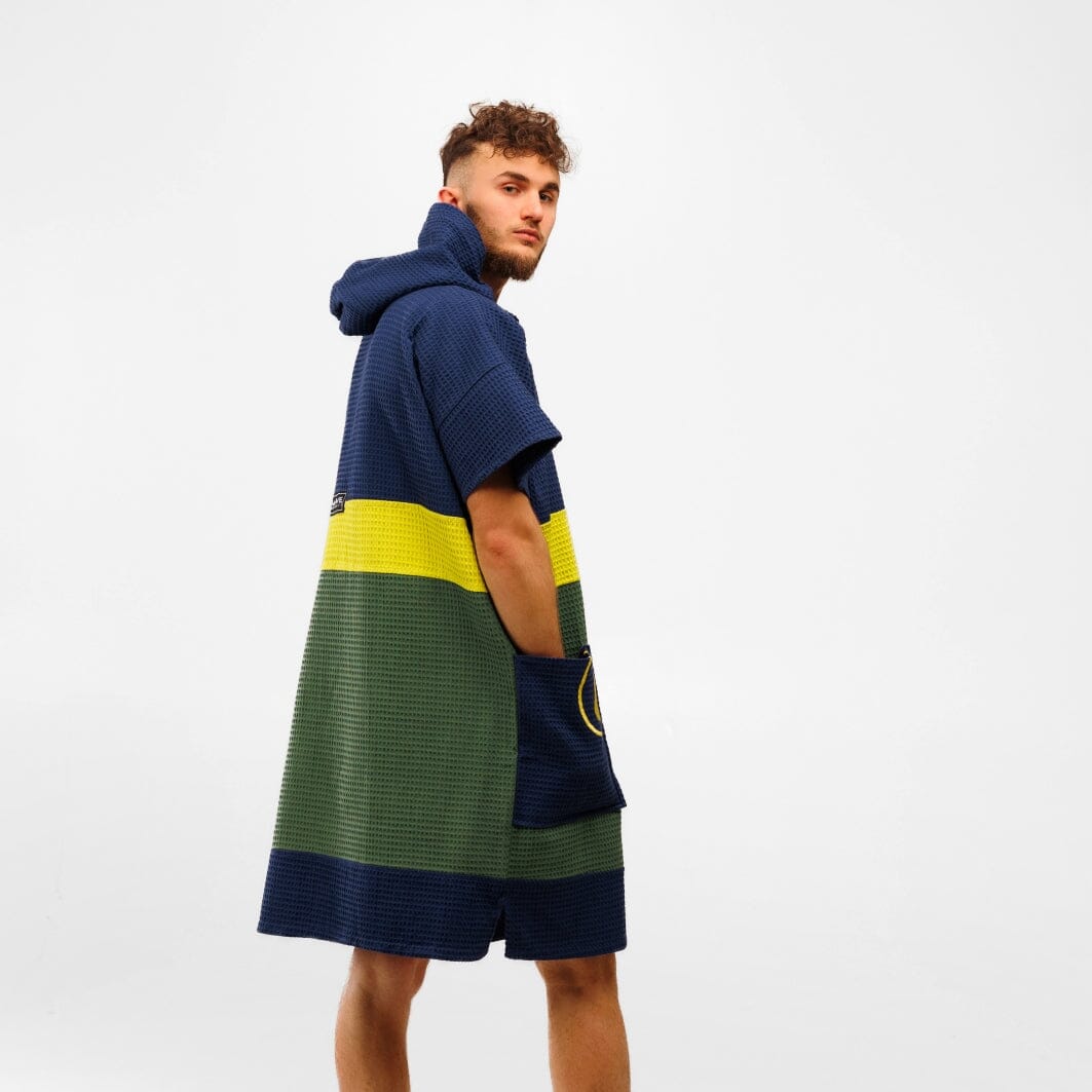 Travel Poncho Pampatar, Baumwolle Waffle Piquee Travel Ponchos WAVE HAWAII