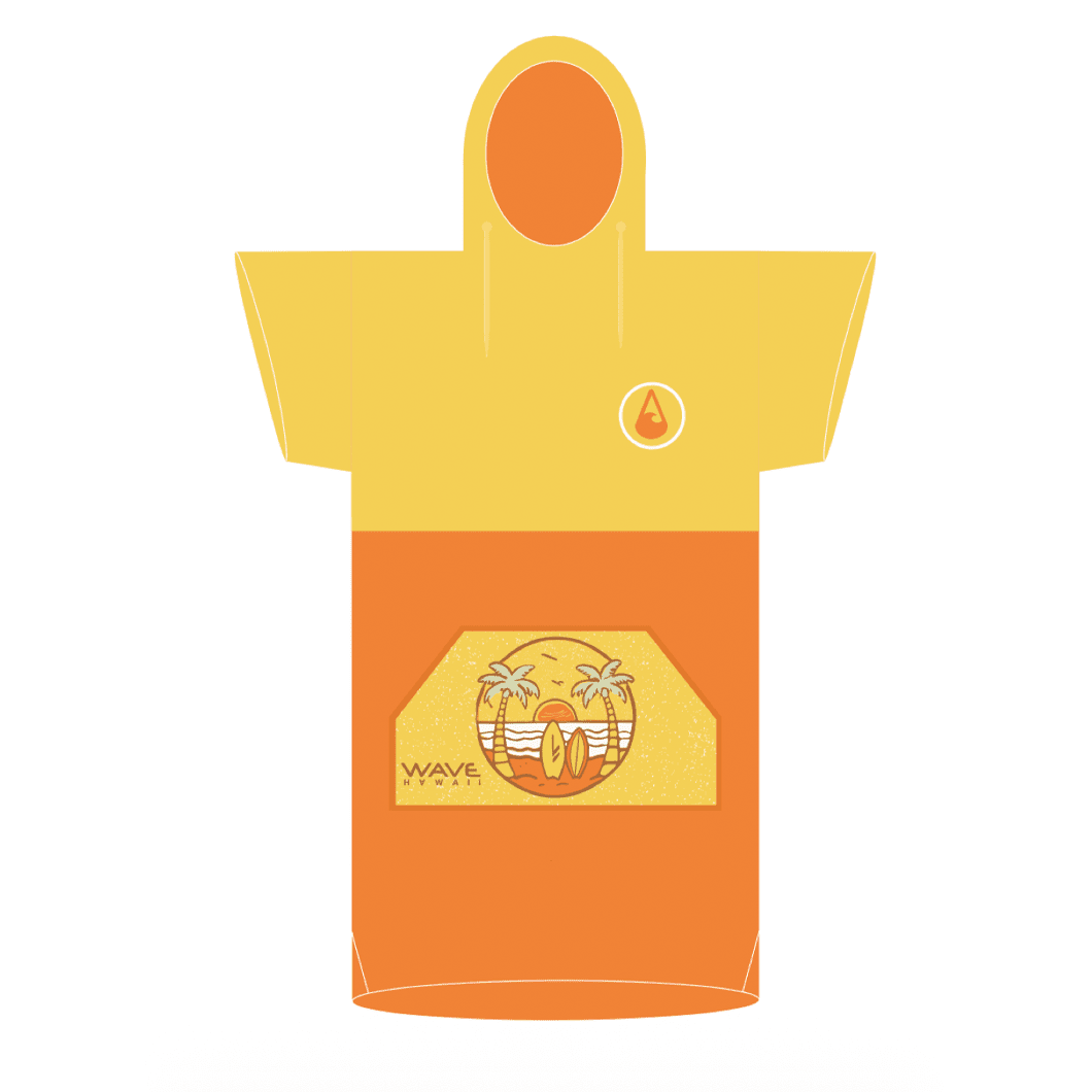 Poncho Beach, Baumwolle Velours (Kopie) Kids Ponchos WAVE HAWAII 