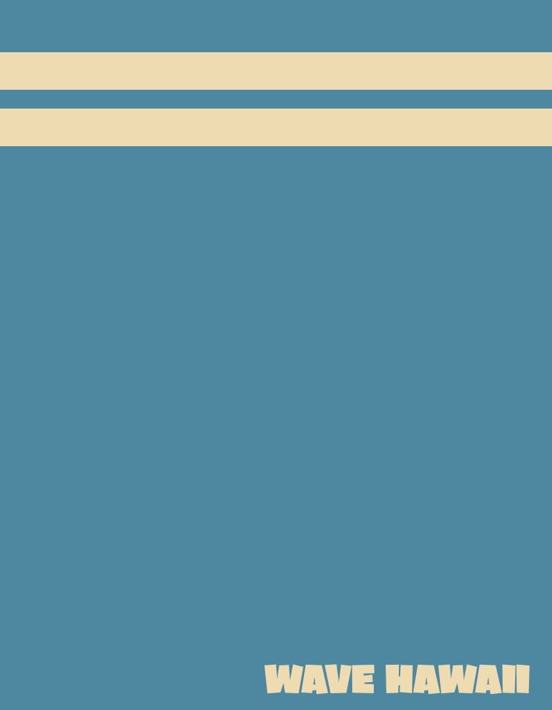 NatureLite Magnet-Badetuch Stripes Blue Badetuch WAVE HAWAII 