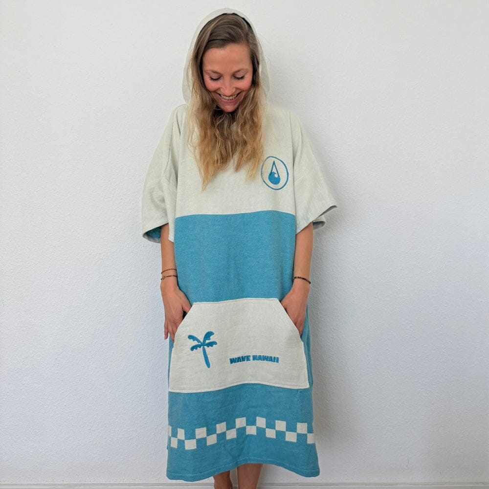 NatureLite Travel Poncho Checkboard Travel Ponchos WAVE HAWAII 