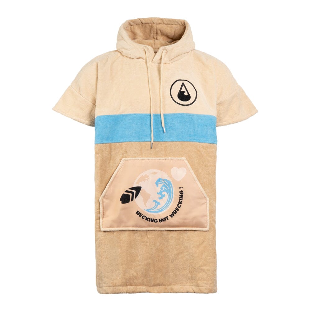 Poncho Necking, Baumwolle Velours Style Ponchos WAVE HAWAII 